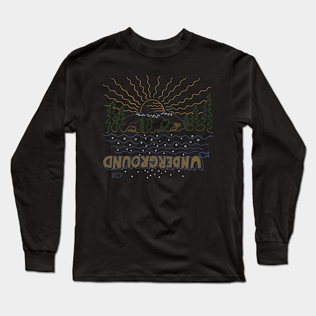 Underground Long Sleeve T-Shirt by HanDraw